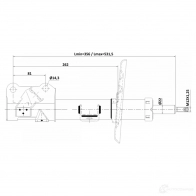 Амортизатор FEBEST M 6W2WYX 02110-012FR 1440023918 - Изображение 2