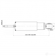 Амортизатор FEBEST 1440023916 02110-011F 6B 7GN - Изображение 2