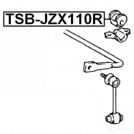 Втулка стабилизатора FEBEST G4Z Y5 4056111030661 tsbjzx110r 3830224 - Изображение 2