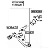 Рычаг FEBEST 0524kelh 1439318905 BTA GY42 - Изображение 2
