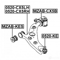 Рычаг независимой подвески колеса, подвеска колеса FEBEST 0524-CX5LH 1440022925 Z R0DV - Изображение 2