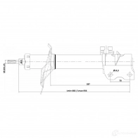 Амортизатор FEBEST 02110-006FL YH8 4KG 1440023910 - Изображение 2