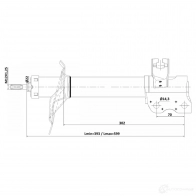 Амортизатор FEBEST 1440023909 02110-005RR MY9I QN - Изображение 2