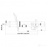 Амортизатор FEBEST EOAV1 B 1440023906 02110-004FL - Изображение 2