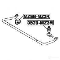 Стойка стабилизатора, тяга FEBEST D PJ068 3823605 0523mz3r 4056111012742 - Изображение 2