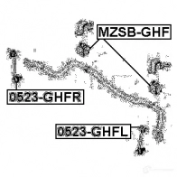 Стойка стабилизатора, тяга FEBEST 4056111059914 0523ghfl 3823597 0H1 ZSLC - Изображение 2