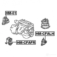 Подушка двигателя, опора FEBEST 4056111019345 hmcfafr 3826638 YHS9 G - Изображение 2