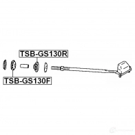 Сайлентблок FEBEST 4056111015125 O GPA3 3830212 tsbgs130f - Изображение 2