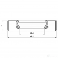 Сальник шруса FEBEST ZV 5GK7 4056111088242 95gby30420707r 3825351 - Изображение 2