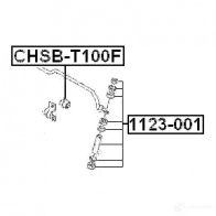 Втулка стабилизатора FEBEST 317773016 chsbt100f 6V11TU M 4056111052137 - Изображение 2