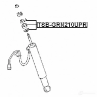 Распорная втулка амортизатора FEBEST tsbgrn210upr U1E4M U 4056111121574 1424741250 - Изображение 2