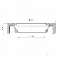 Сальник коленвала FEBEST 4056111122939 RDUC D 95gay76940909l 1270601846 - Изображение 2