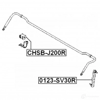 Втулка стабилизатора FEBEST IMR9 T 193791411 4056111047119 chsbj200r - Изображение 2
