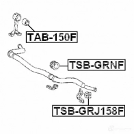 Втулка стабилизатора FEBEST 3830206 tsbgrj158f DE 0I76 4056111112657 - Изображение 2