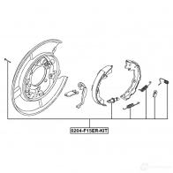 Комплектующие, стояночная тормозная система FEBEST 0204-F15ER-KIT 75 DDNY 1440023903 - Изображение 2