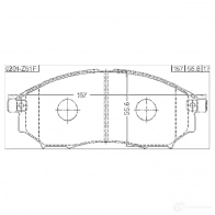 Тормозные колодки, комплект FEBEST 3821841 4056111088013 7 LZB1 0201z51f - Изображение 2