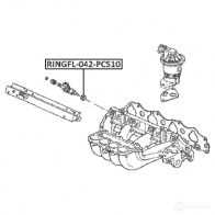 Кольцо форсунки FEBEST ringfl042pcs10 RD 4VHF 1436947244 - Изображение 2
