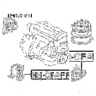Подушка двигателя, опора FEBEST hm01 3 JA6XT 4056111003733 3826608 - Изображение 2