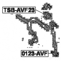Втулка стабилизатора FEBEST 8Z9I EWC 4056111030845 3830195 tsbavf23 - Изображение 2