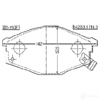Тормозные колодки, комплект FEBEST H0OS XQ 0201y60f 3821837 4056111099194 - Изображение 2