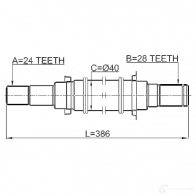 Приводной вал FEBEST XDN NFG 0512bl16mt 3823510 4056111100531 - Изображение 2