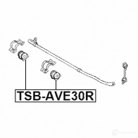 Втулка стабилизатора FEBEST 4056111130071 tsbave30r ZV 9ZGR 1424753097 - Изображение 2