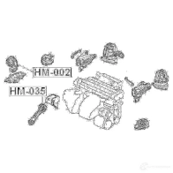 Подушка двигателя, опора FEBEST 4056111012025 3G9 MJ3 3826601 hm002 - Изображение 2