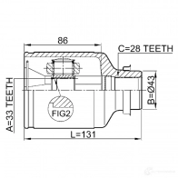 Шрус граната FEBEST 0511m6atrh 4056111043654 1F NXU2E 3823499 - Изображение 2