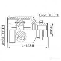 Шрус граната FEBEST 3823497 4056111043784 VZZ95 EE 0511m320mtrh - Изображение 2