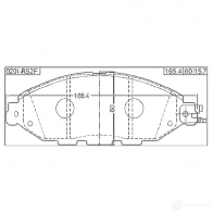 Тормозные колодки, комплект FEBEST 3821829 Q2PV P9 4056111109121 0201r52f - Изображение 2