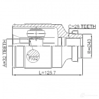 Шрус граната FEBEST 3823487 3F AMTI 4056111096483 0511ghmtrh - Изображение 2