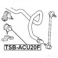 Втулка стабилизатора FEBEST tsbacu20f 4056111023052 5O PT7S9 3830184 - Изображение 2