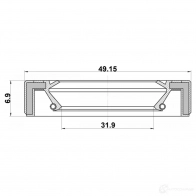Уплотняющее кольцо, раздаточная коробка FEBEST 95GAY-34490707X HYJZF N 1440023528 - Изображение 2