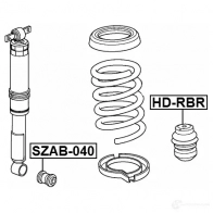 Отбойник амортизатора FEBEST YKI OA 1270606684 hdrbr - Изображение 2