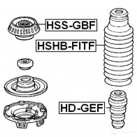 Отбойник амортизатора FEBEST QK Q2A 3826575 hdgef 4056111072517 - Изображение 2