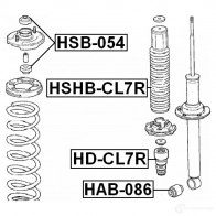 Отбойник амортизатора FEBEST hdcl7r 3826569 Q5VUR VC 4056111022192 - Изображение 2