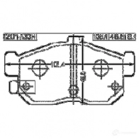 Тормозные колодки, комплект FEBEST 4056111087955 I 13TZ 0201a33r 3821810 - Изображение 2