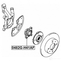 Ступица колеса FEBEST 1270593754 8U QP9 0482gh41af 4056111128917 - Изображение 2