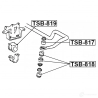 Втулка соединительной тяги FEBEST 3830165 4056111052144 tsb817 L 7WOJK - Изображение 2