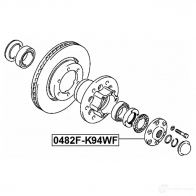 Ступица колеса FEBEST L VFRDE 0482fk94wf 4056111117560 3823356 - Изображение 2