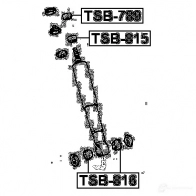 Распорная втулка амортизатора FEBEST tsb816 3830164 Y EIOH2 4056111052182 - Изображение 2