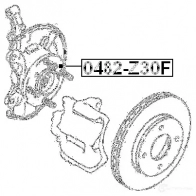 Ступица колеса FEBEST 3823354 4056111040530 0482z30f RX43Z I - Изображение 2