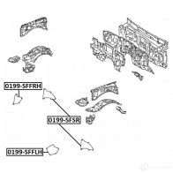 Обшивка, колесная ниша FEBEST 0199-SFFLH H3 S4B 1440023896 - Изображение 2