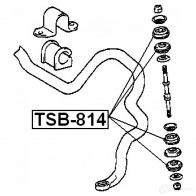 Втулка соединительной тяги FEBEST tsb814 3830162 4056111050317 U2 HM1VS - Изображение 2
