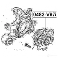 Ступица колеса FEBEST 4056111057965 3823352 1IE LX4O 0482v97r - Изображение 2