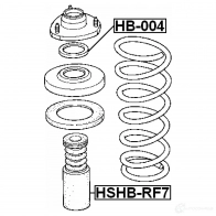 Опорный подшипник FEBEST GC4T V2 4056111072838 hb004 3826537 - Изображение 2
