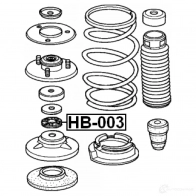 Опорный подшипник FEBEST YO 23FA6 3826536 hb003 4056111073026 - Изображение 2