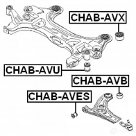 Сайлентблок FEBEST 4056111017730 YKIT U chabaves 3825894 - Изображение 2