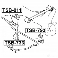 Втулка соединительной тяги FEBEST 3830160 R8366 0 4056111030371 tsb811 - Изображение 2