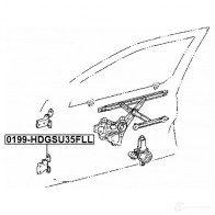 Петля двери FEBEST 1424925076 0199hdgsu35fll 775 0RZ 4056111122724 - Изображение 2